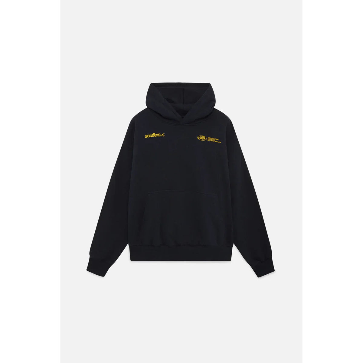 hoodie – detailfoto van de afwerking