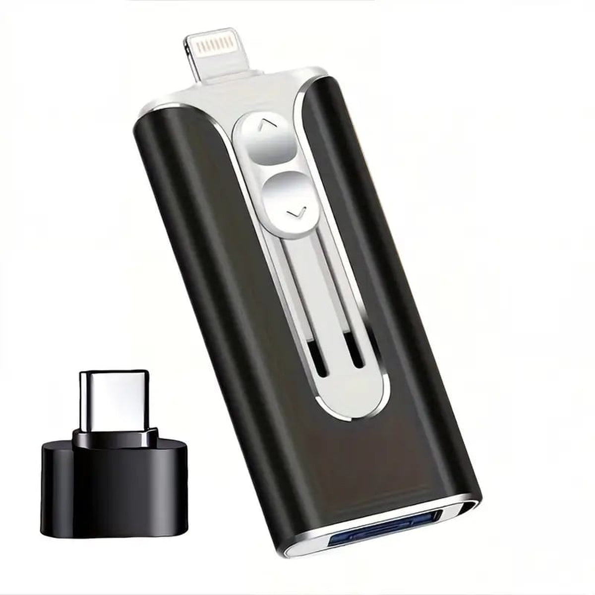 usb-stick in zwart – detailfoto van de afwerking