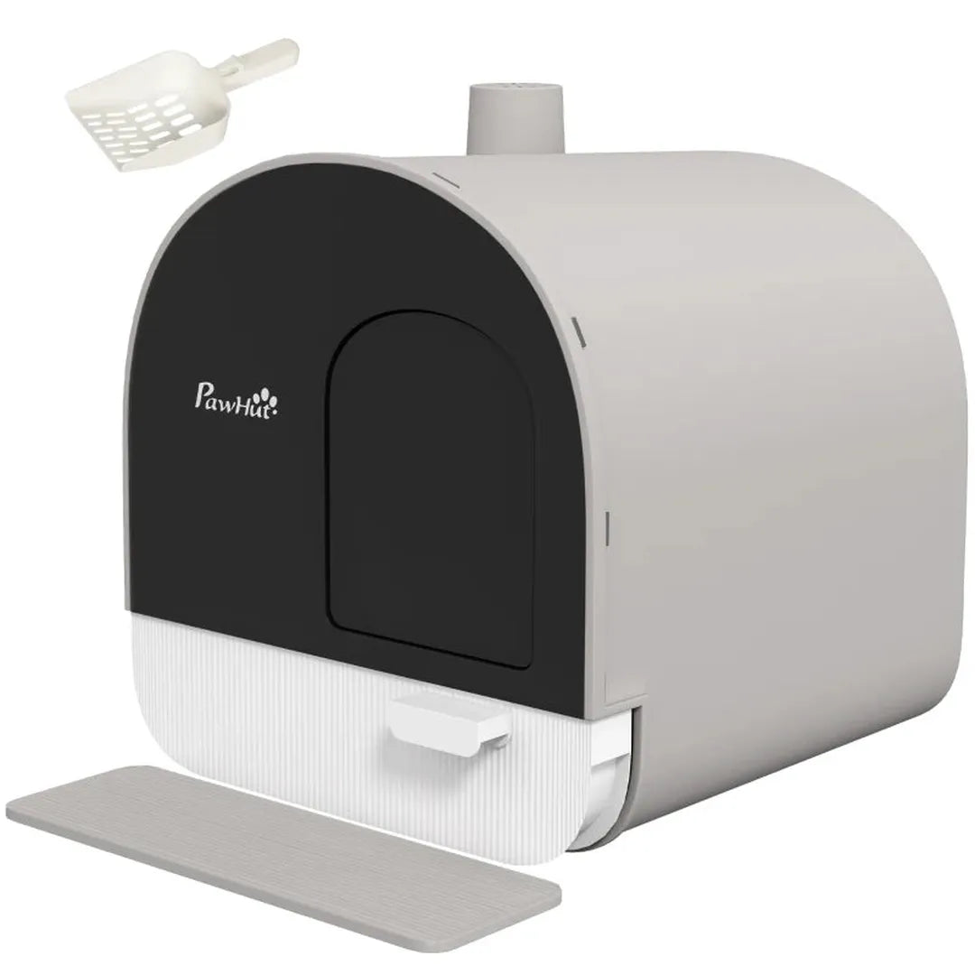 Kattenbak met filter – inclusief 1 vervangfilter en vloermat – 43 x 44 x 47 cm
