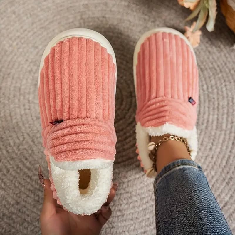 Veldal pantoffel van microvezel outer fabric, plush lining – zijaanzicht