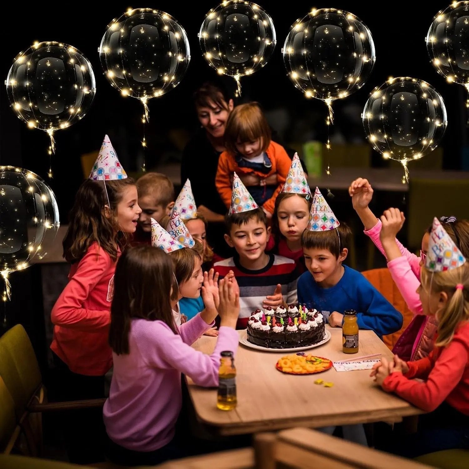 Vertal ballon van kunststof – in een woonkamer