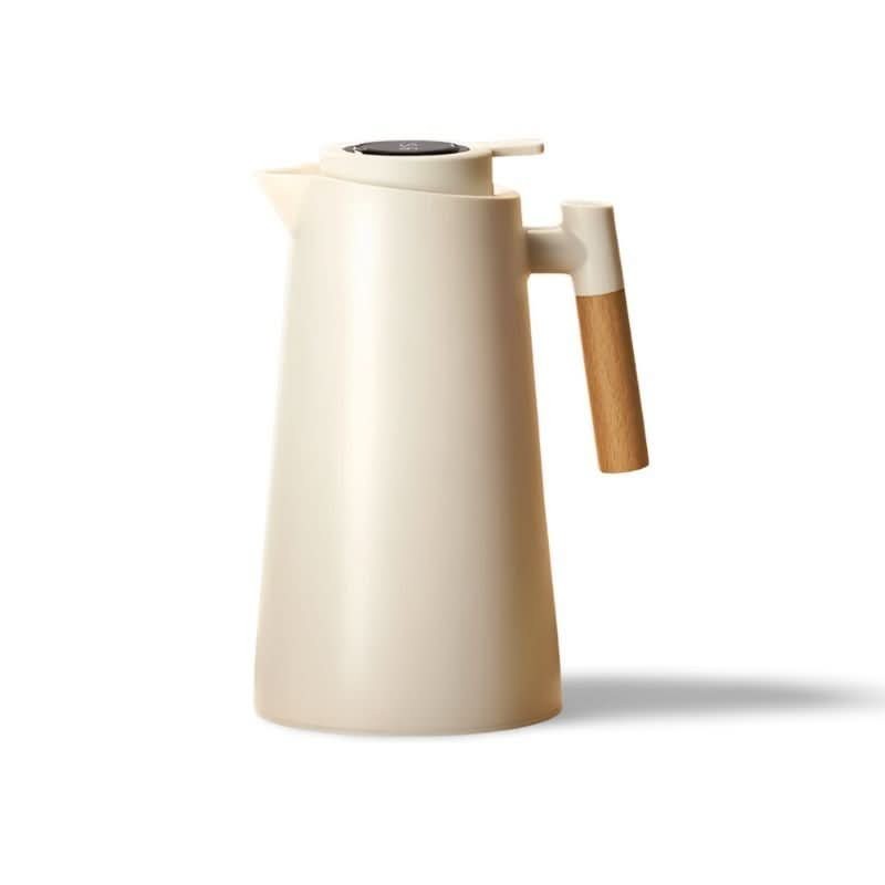 Vesinstra product van roestvrij staal (double-walled), wooden handgreep – detail van de rand