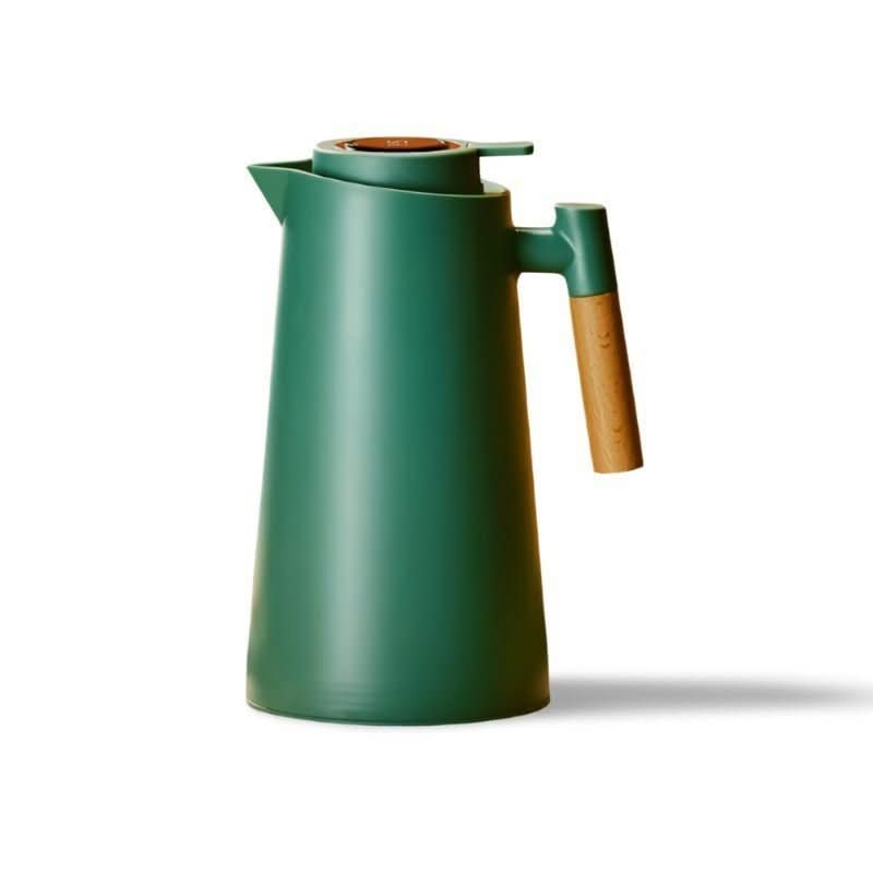 Vesinstra product van roestvrij staal (double-walled), wooden handgreep – achteraanzicht