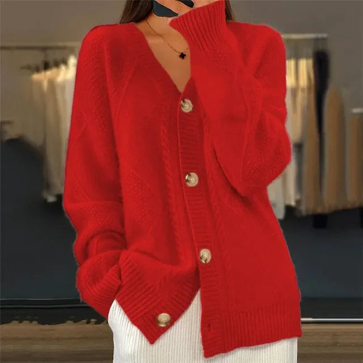 vest in rood – van bovenaf gezien