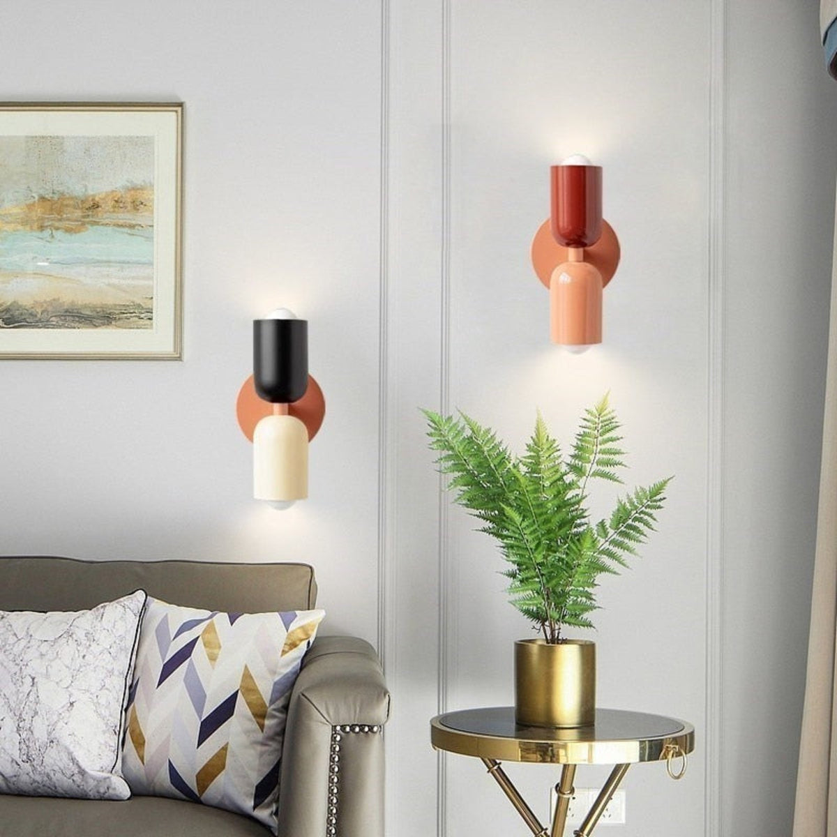 wandlamp – in gebruik
