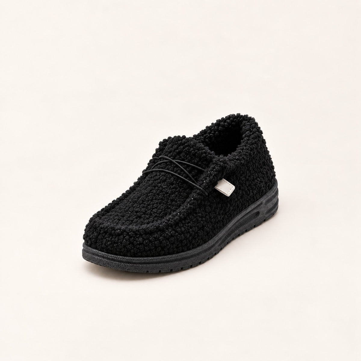 slippers in grijs – achteraanzicht