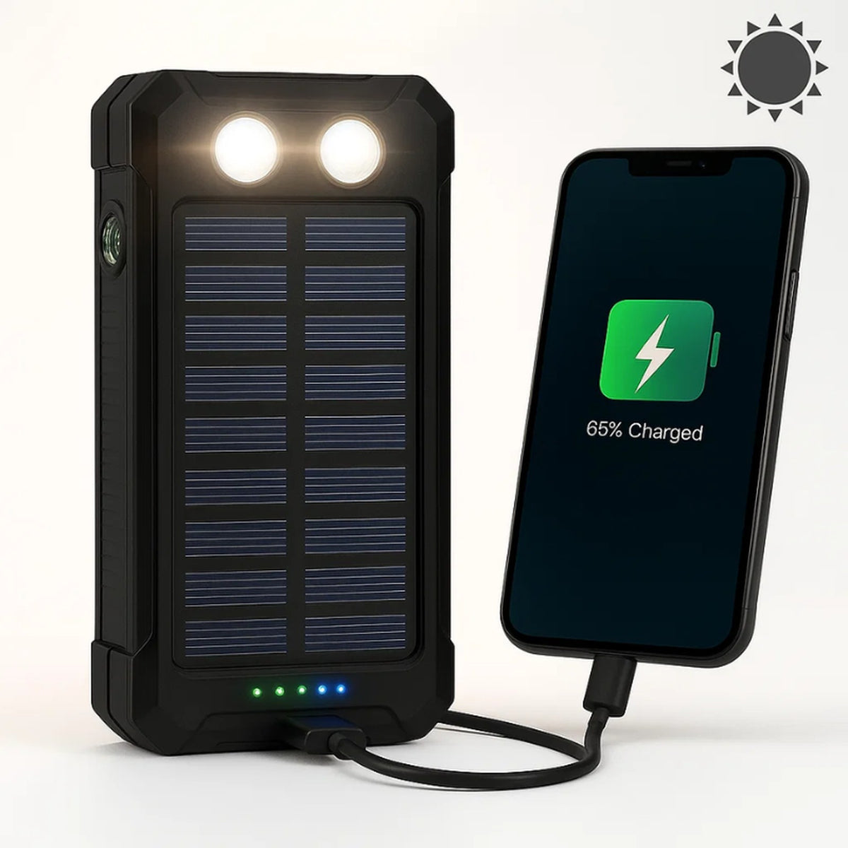 powerbank – zijaanzicht