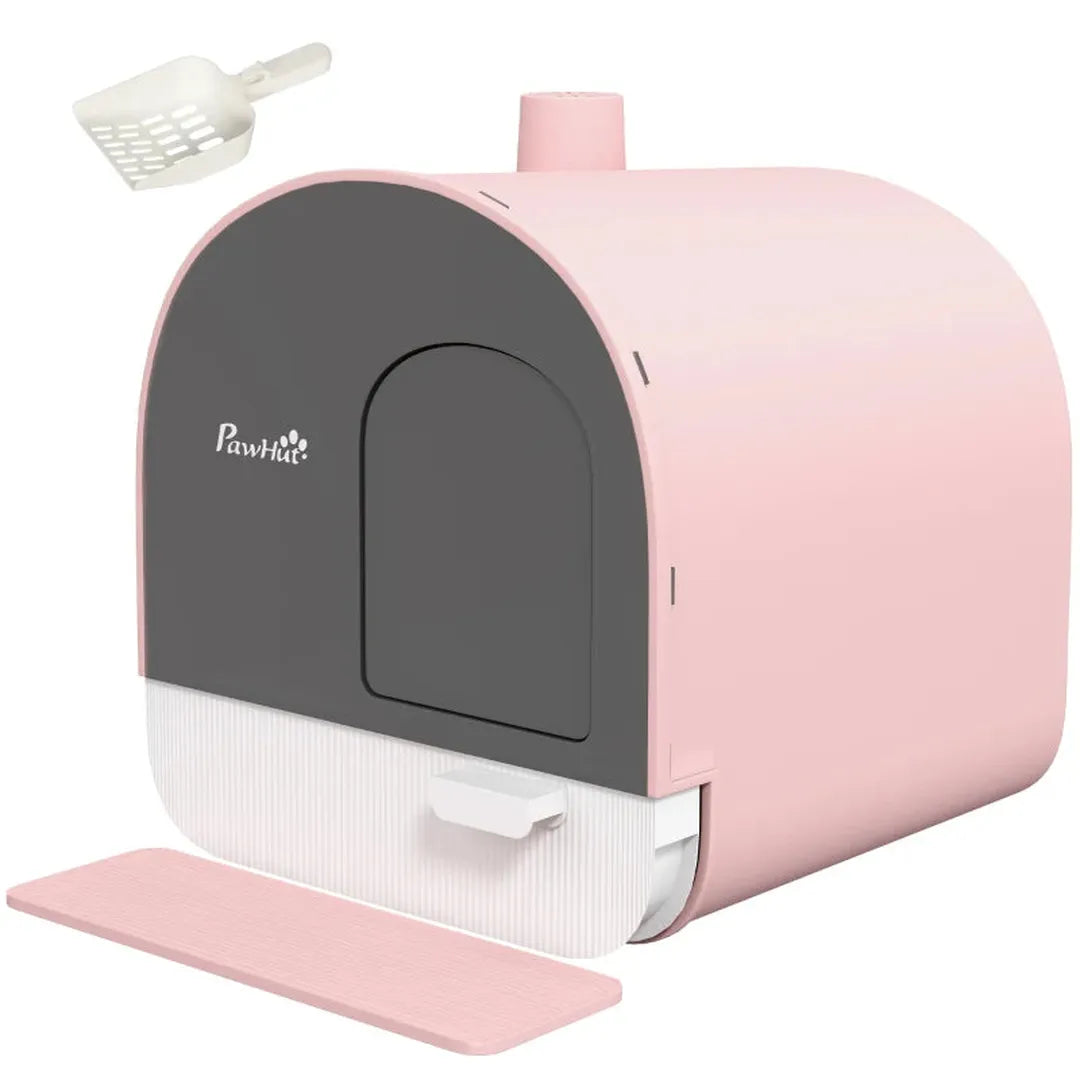 Kattenbak met filter – inclusief 1 vervangfilter en vloermat – 43 x 44 x 47 cm