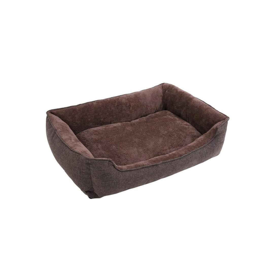 XXL hondenmand orthopedisch – 110 x 75 x 27 cm – afneembare wasbare hoes – antislip bodem – bruin