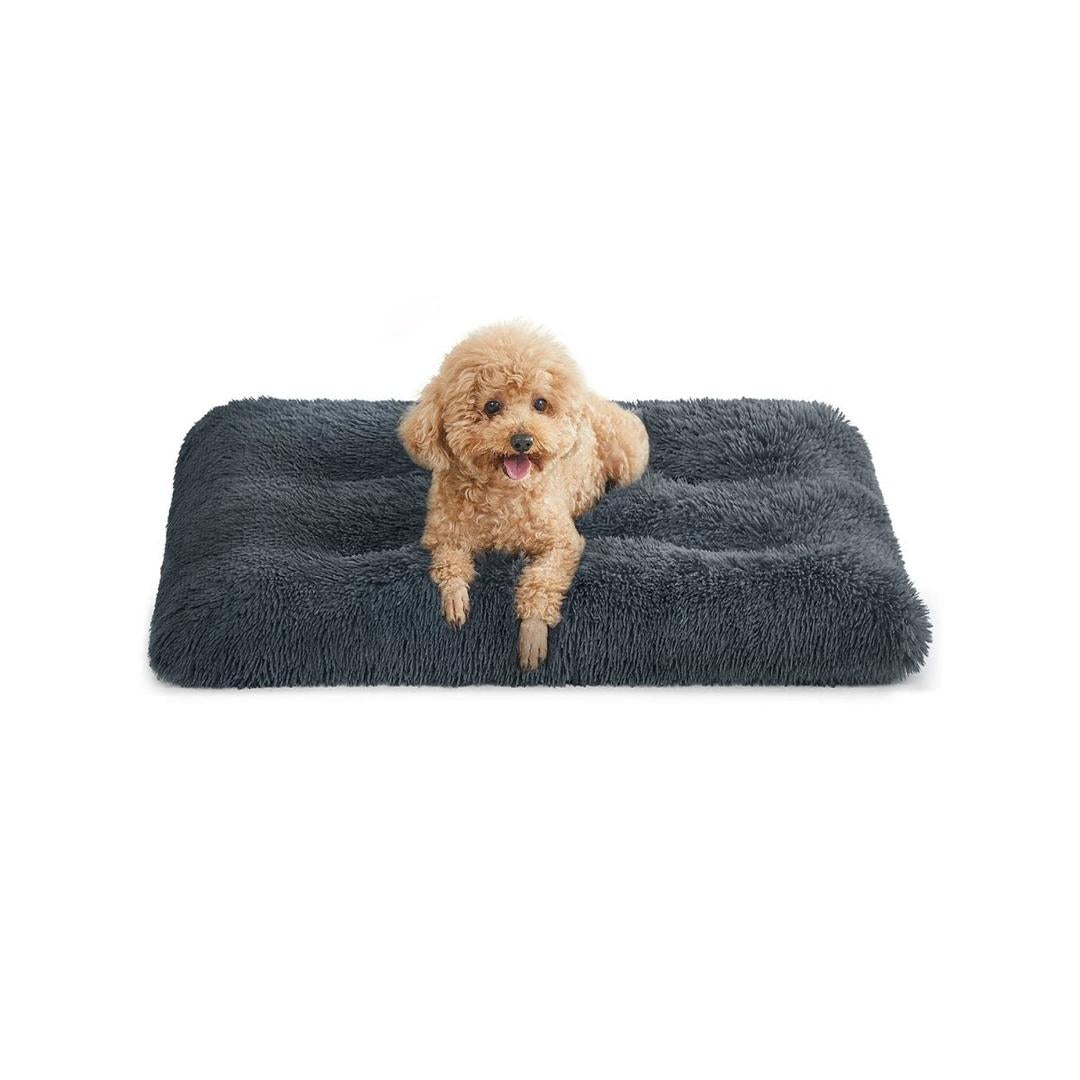 Hondenkussen 10 cm dik – pluche met antislip bodem – 80, 95, 110 of 122 cm – wasbaar