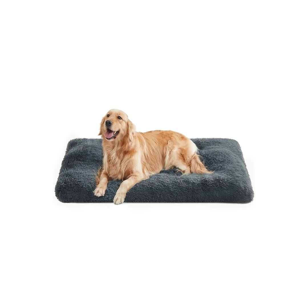 Hondenkussen 10 cm dik – pluche met antislip bodem – 80, 95, 110 of 122 cm – wasbaar