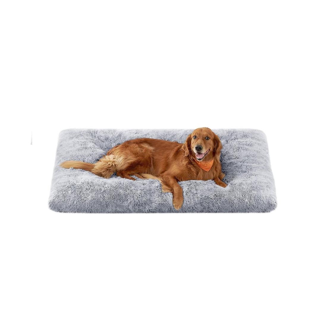 Hondenkussen 10 cm dik – pluche met antislip bodem – 80, 95, 110 of 122 cm – wasbaar
