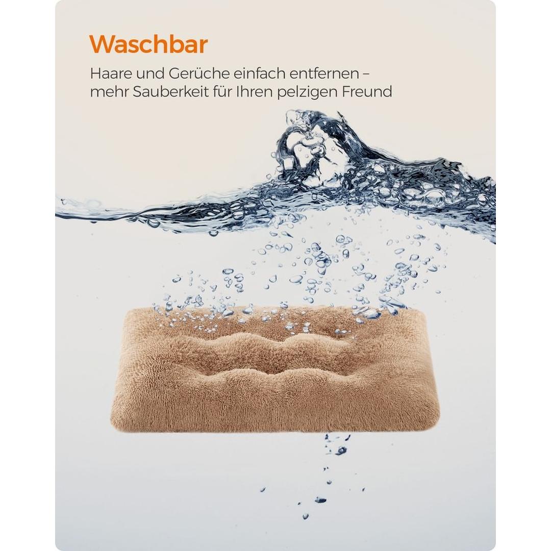 Hondenkussen 10 cm dik – pluche met antislip bodem – 80, 95, 110 of 122 cm – wasbaar