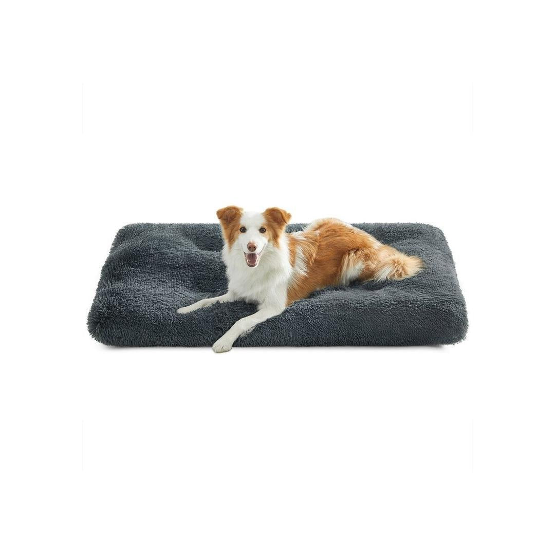 Hondenkussen 10 cm dik – pluche met antislip bodem – 80, 95, 110 of 122 cm – wasbaar