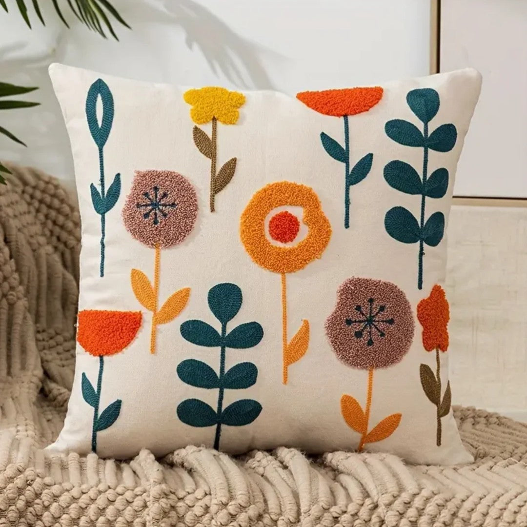 Zaldra sierkussen van katoen, polyester – detailfoto van de afwerking