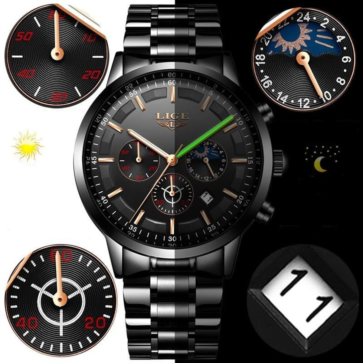 horloge – zijaanzicht