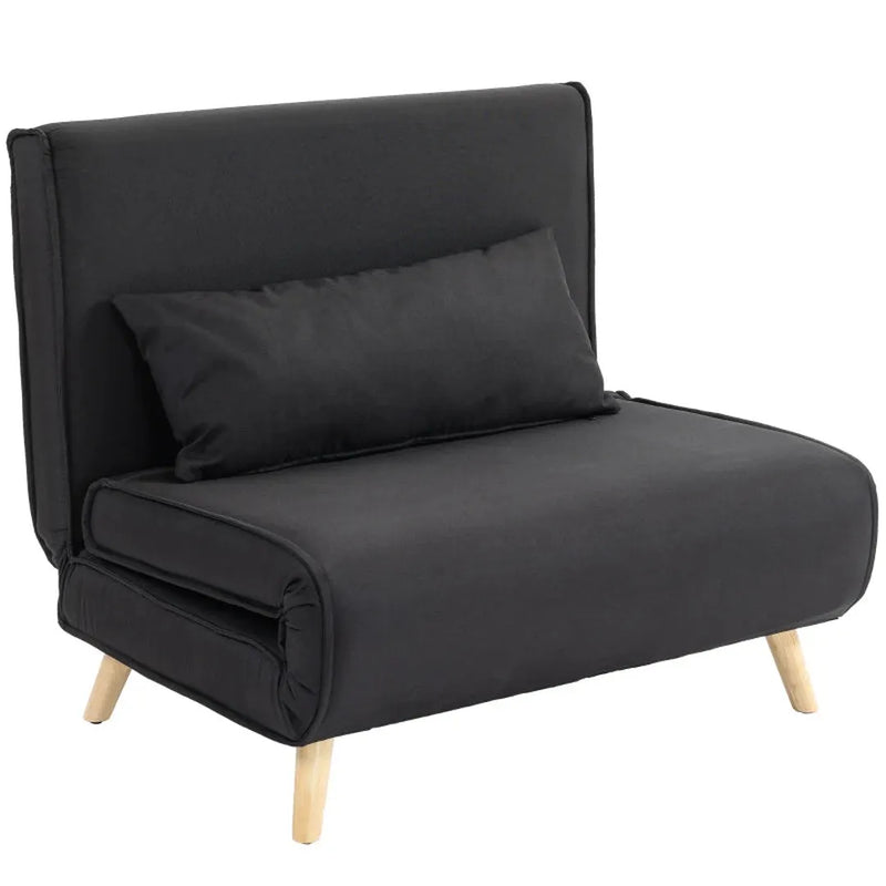 Sofa bed – inklapbaar – verstelbare rugleuning – Nordic design – linnen stof – 94 x 78 x 80 cm