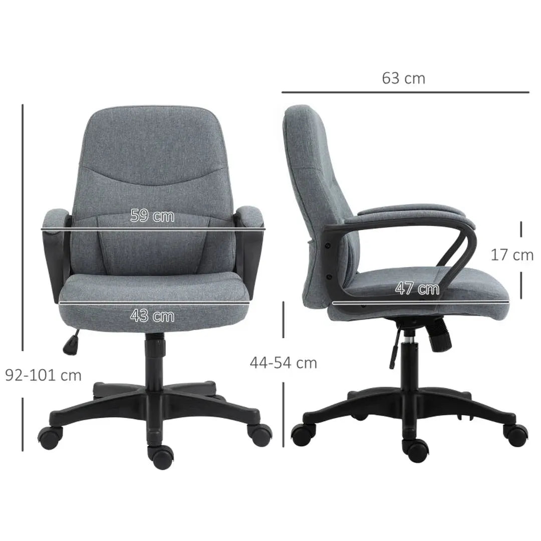Bureaustoel met massagefunctie – gaming- en kantoorstoel – polyester en schuim – nylon onderstel – zwart