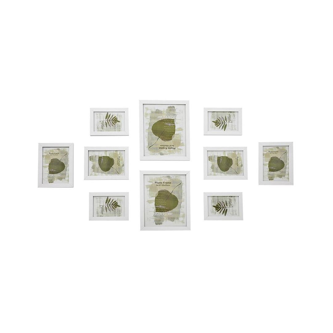 Fotolijsten Set van 10 – Zwarte Bilderframes voor Wand of Tafel met Verschillende Formaten