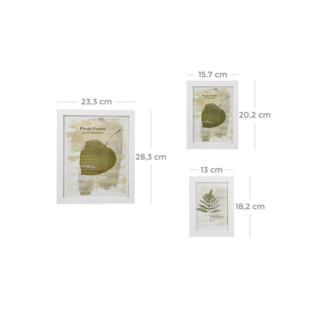 Fotolijsten Set van 10 – Zwarte Bilderframes voor Wand of Tafel met Verschillende Formaten