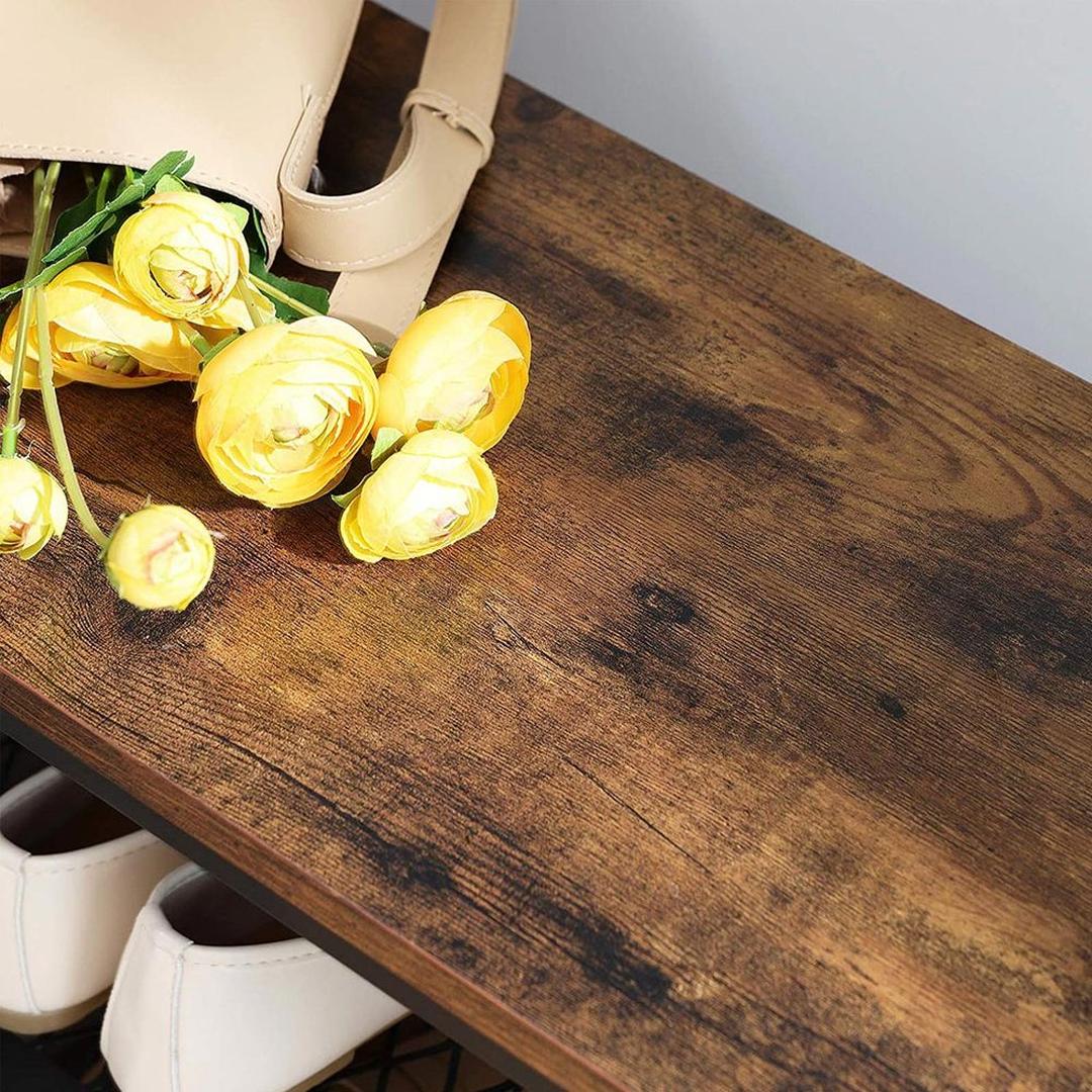 Industriële Halgarderobe met Kapstok en Schoenenrek – Stabiele Opbergoplossing voor Entree of Gang