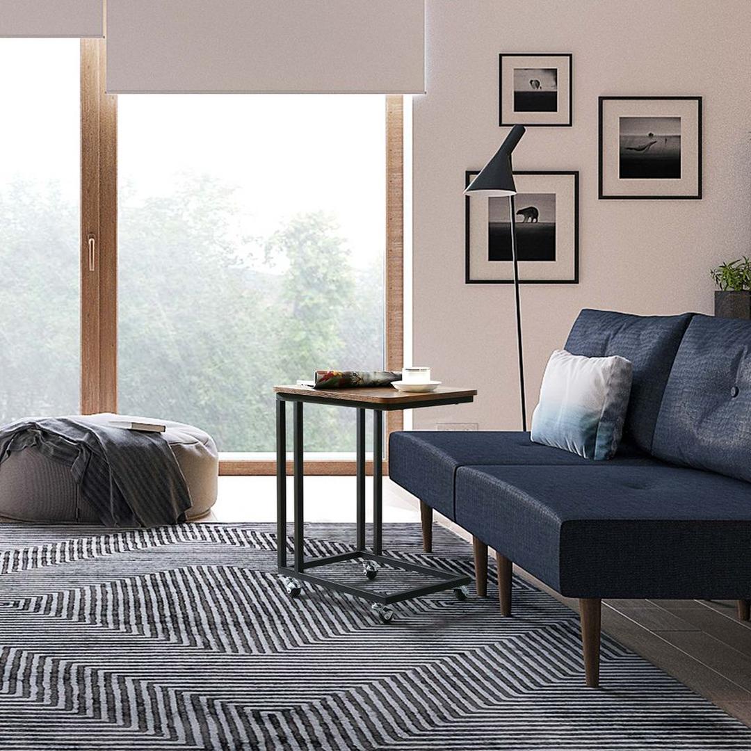 Industriële Serveerwagen op Wielen – Verrijdbare Bijzettafel voor Keuken, Woonkamer of Horeca