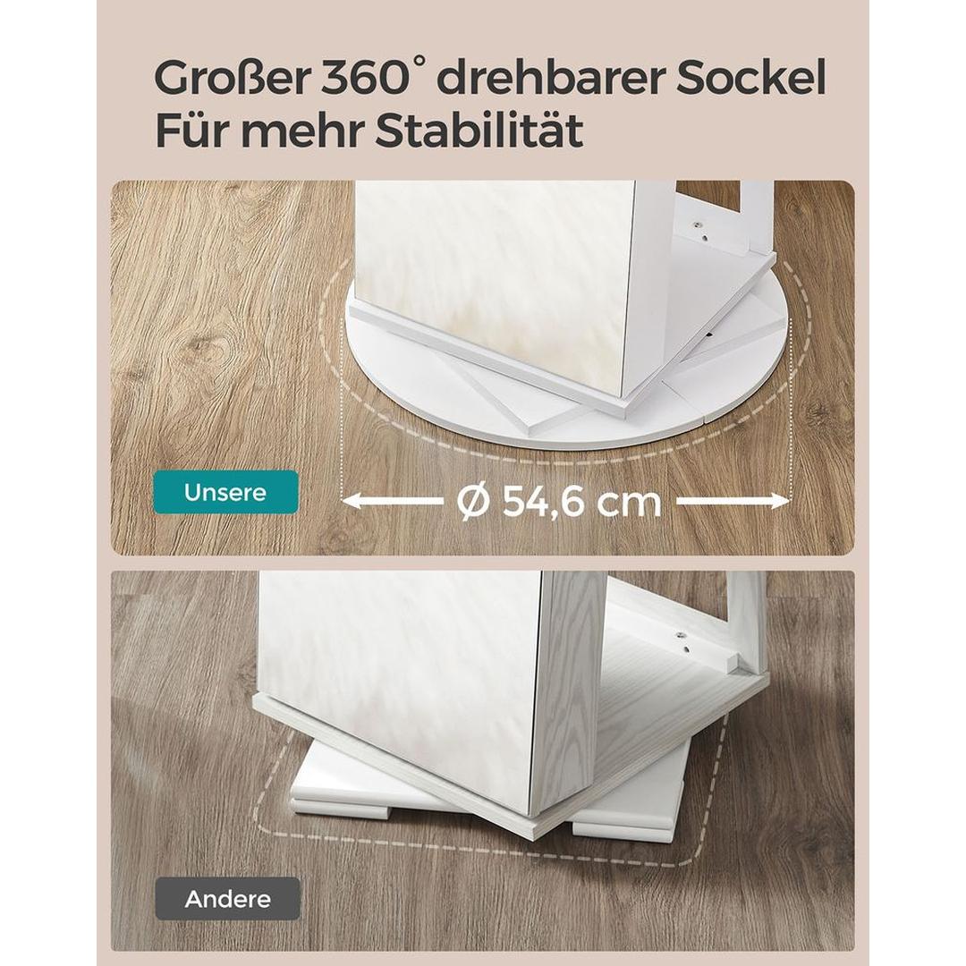 Sieradenkast met Spiegel – Staande Opbergkast voor Sieraden en Accessoires