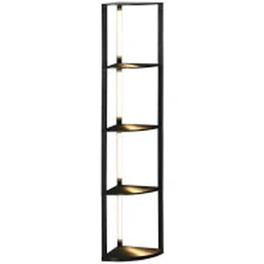 Vloerlamp met plank – staande lamp met E27 fitting – geschikt voor woonkamer en slaapkamer – exclusief lamp