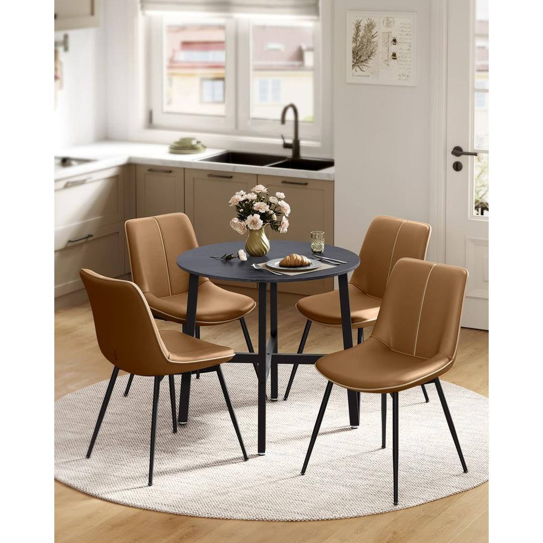 Ronde Keukentafel 80 × 75 cm – Compacte Eettafel voor Keuken of Eetkamer