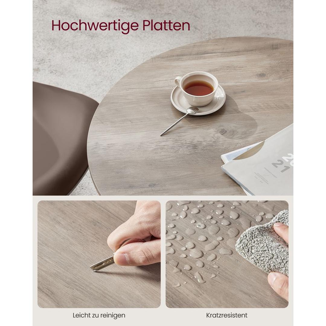 Ronde Keukentafel 80 × 75 cm – Compacte Eettafel voor Keuken of Eetkamer