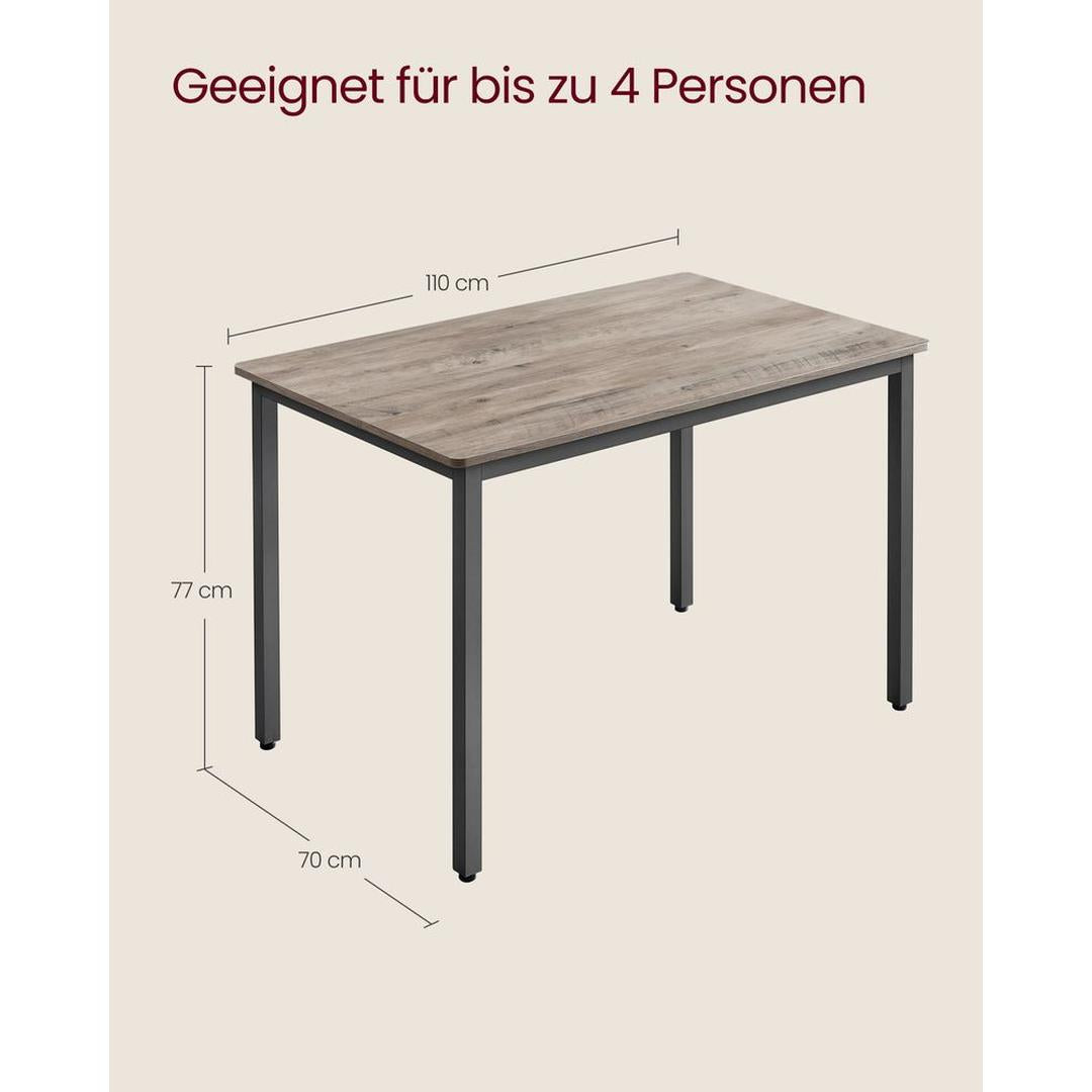 Eettafel voor 4 Personen – Compacte Tafel voor Keuken of Eetkamer