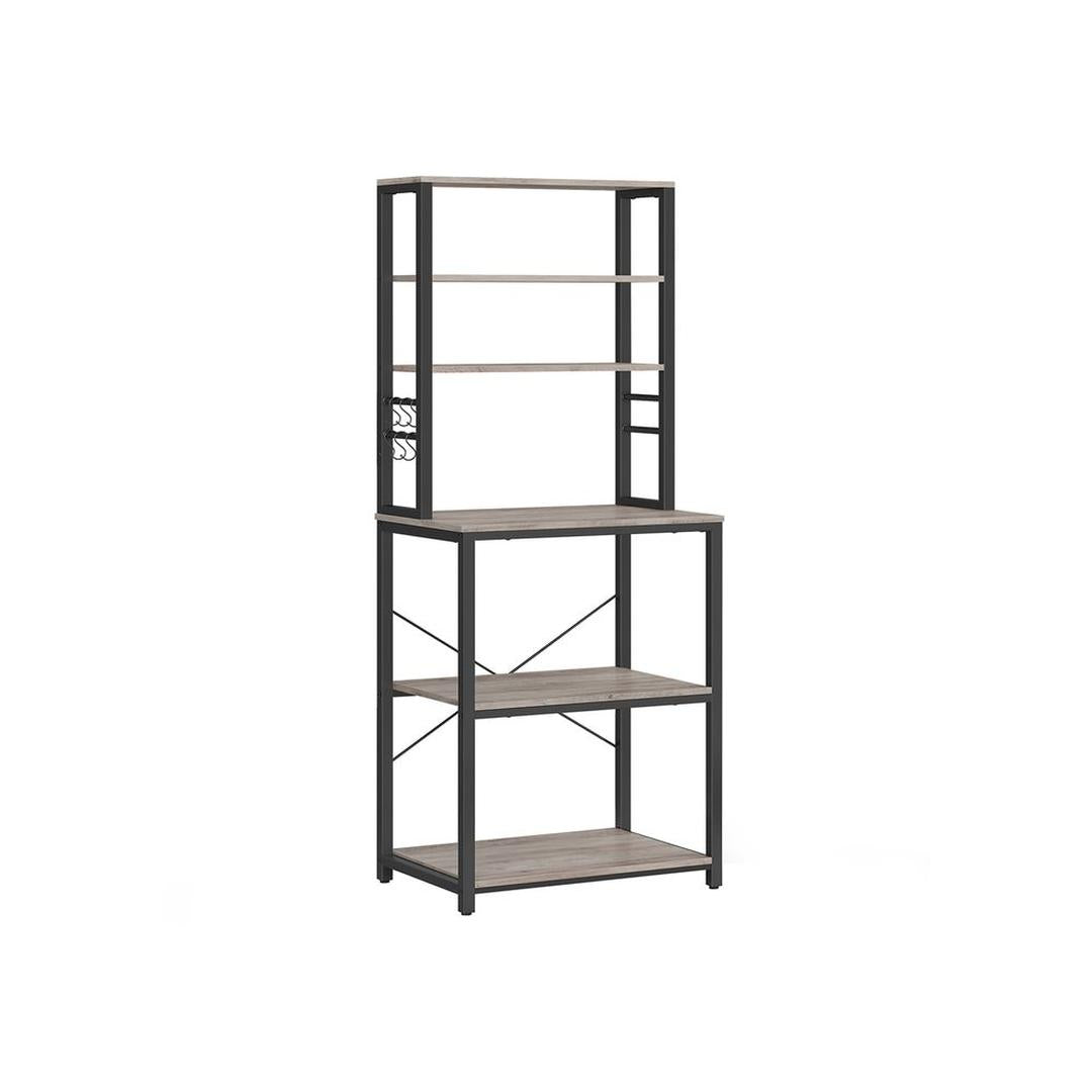 Keukenrek met Opbergplanken en Haken – Praktische Opbergoplossing voor Keuken en Bijkeuken