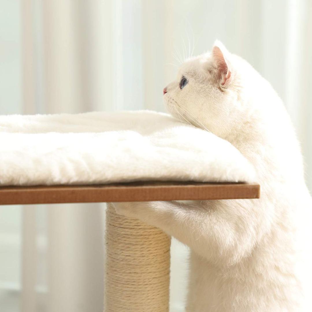 Krabpaal 88 cm in Vintagebruin – Compact Klim- en Speelmeubel voor Katten