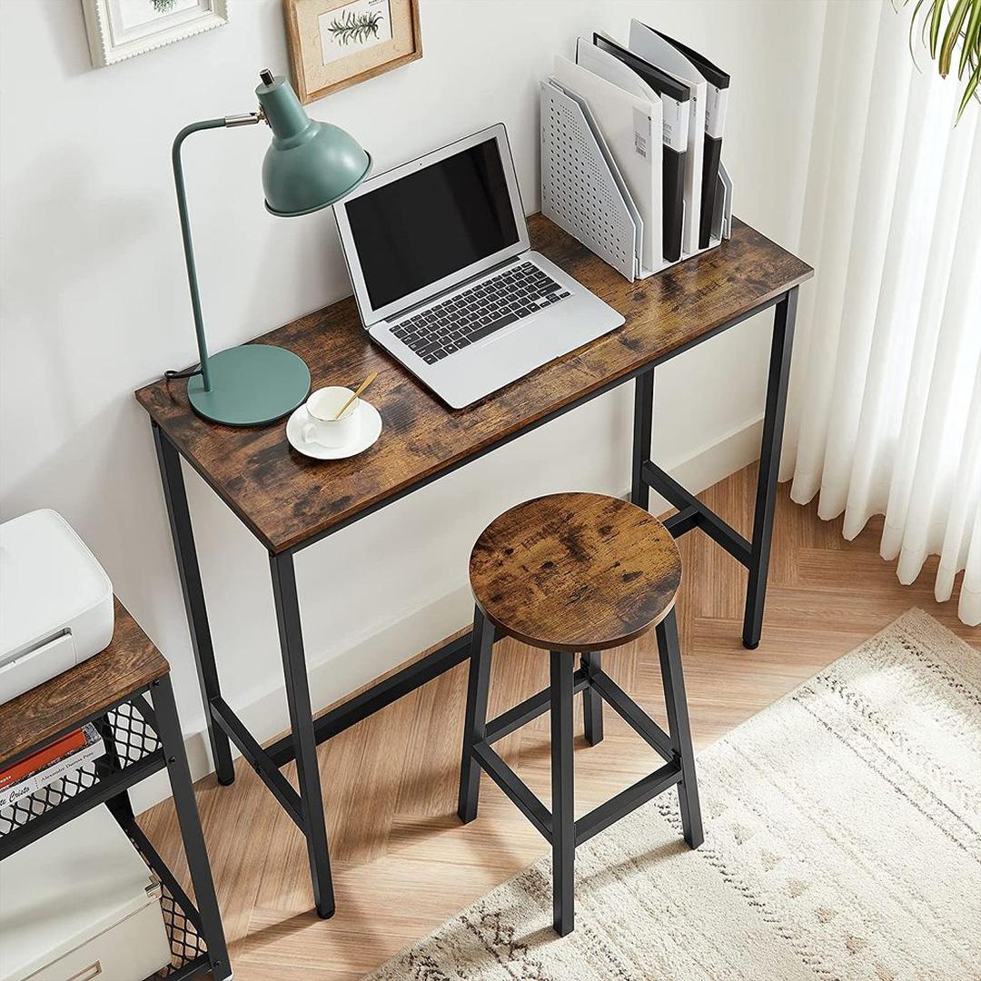 Set Barkrukken met Stalen Onderstel – Stevige Zitkrukken voor Keuken, Bar of Eettafel