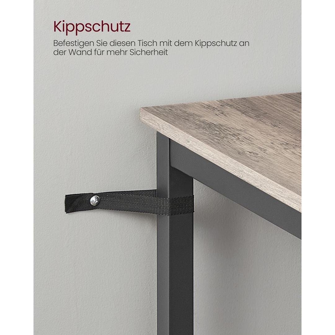 Bartafel met Stalen Frame – Vierkante Tafel in Industriële Stijl, 60 × 60 × 92 cm