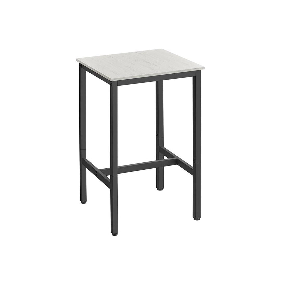 Bartafel met Stalen Frame – Vierkante Tafel in Industriële Stijl, 60 × 60 × 92 cm