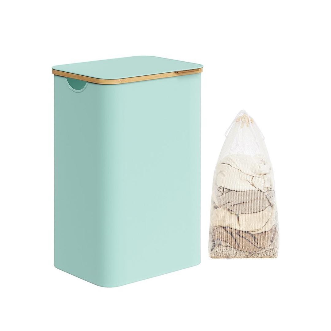 Waskorf met Deksel en Uitneembare Waszak – Verschillende Maten en Kleuren – Opbergmand voor Wasgoed