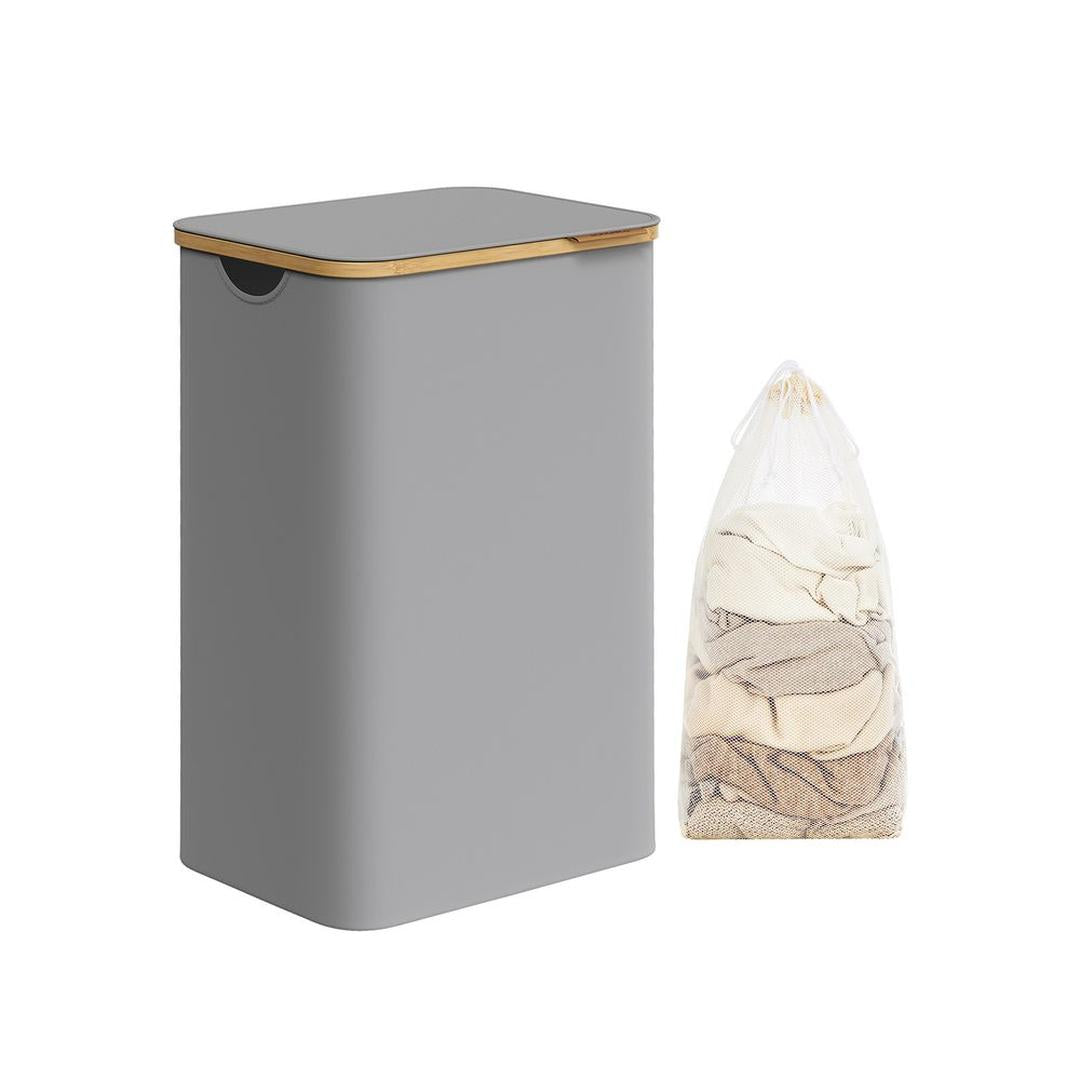 Waskorf met Deksel en Uitneembare Waszak – Verschillende Maten en Kleuren – Opbergmand voor Wasgoed