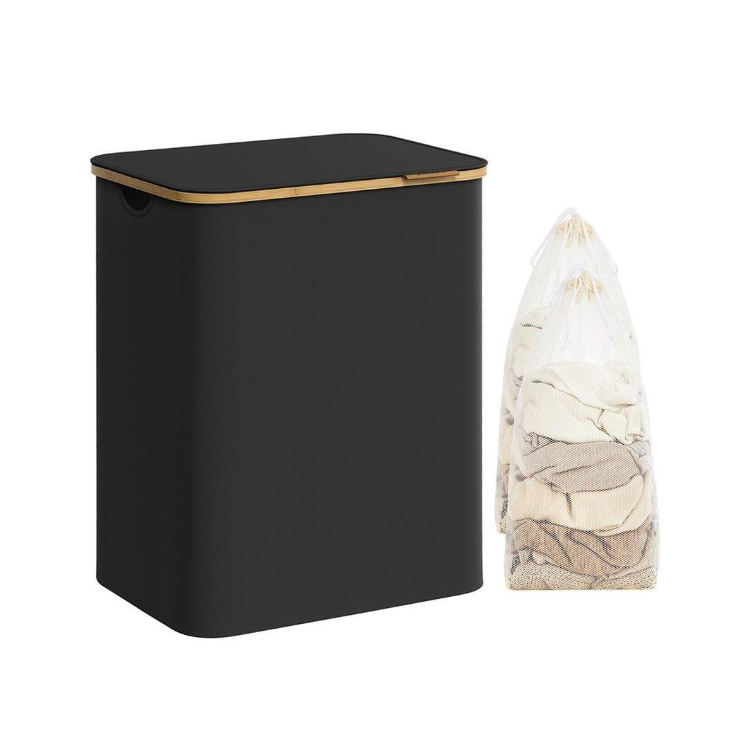 Waskorf met Deksel en Uitneembare Waszak – Verschillende Maten en Kleuren – Opbergmand voor Wasgoed