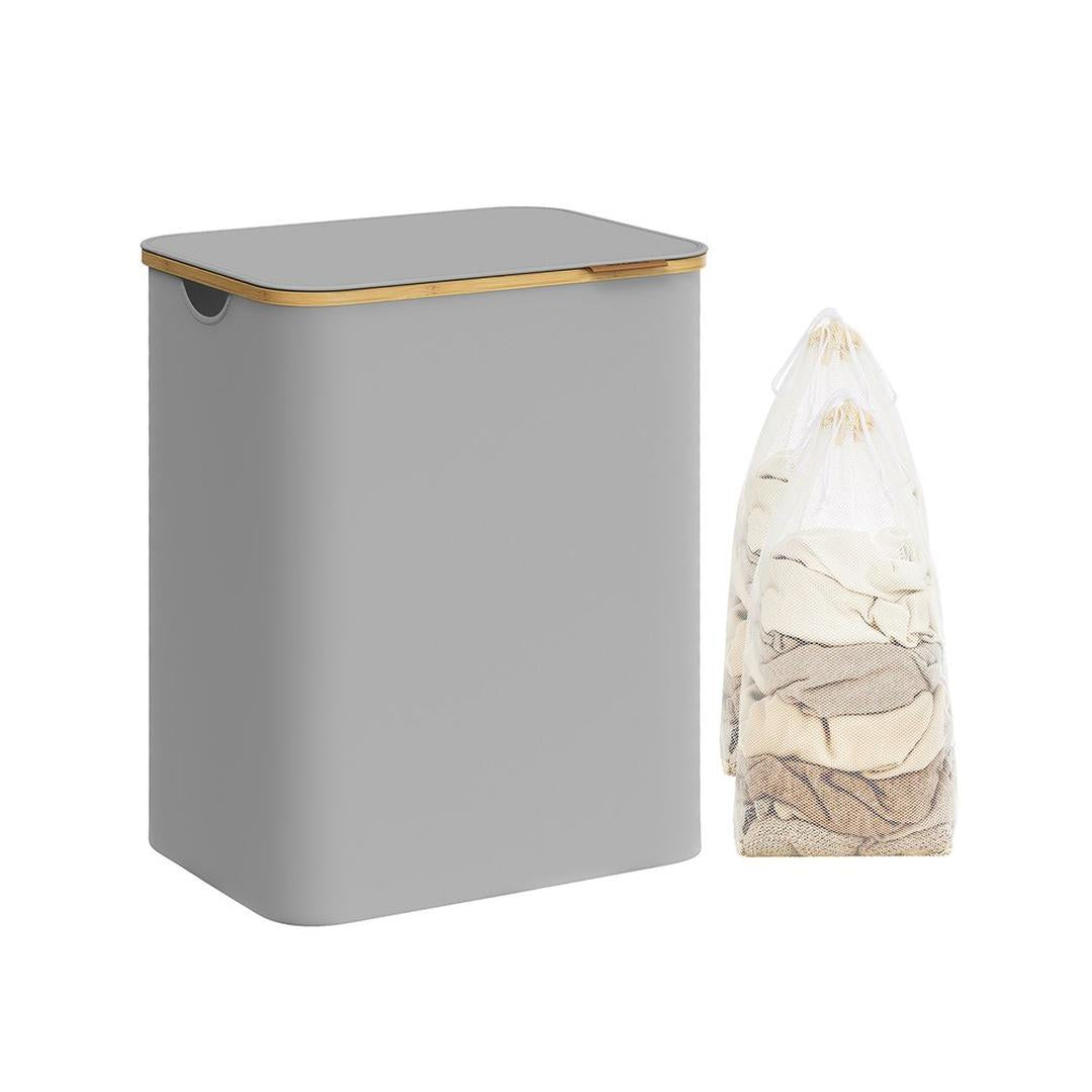 Waskorf met Deksel en Uitneembare Waszak – Verschillende Maten en Kleuren – Opbergmand voor Wasgoed