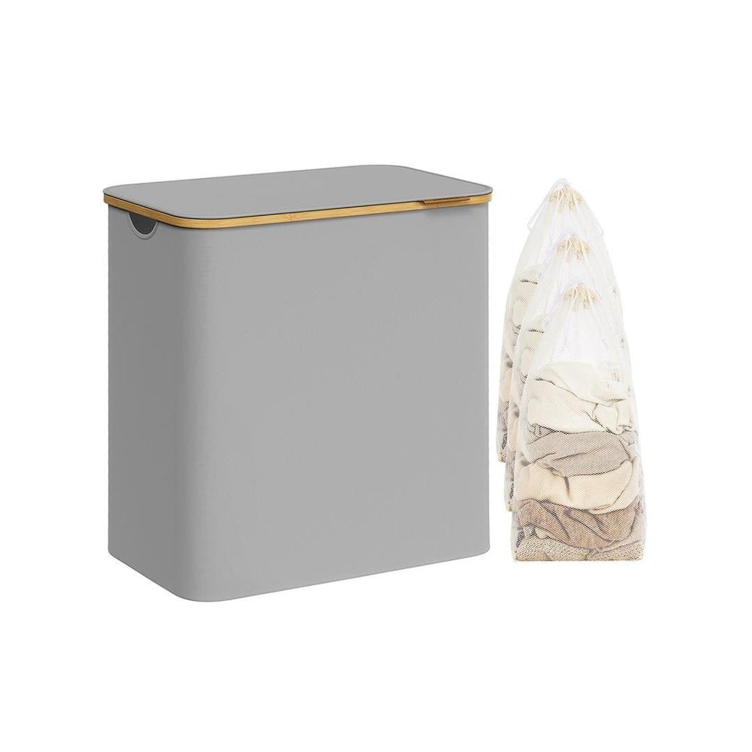 Waskorf met Deksel en Uitneembare Waszak – Verschillende Maten en Kleuren – Opbergmand voor Wasgoed