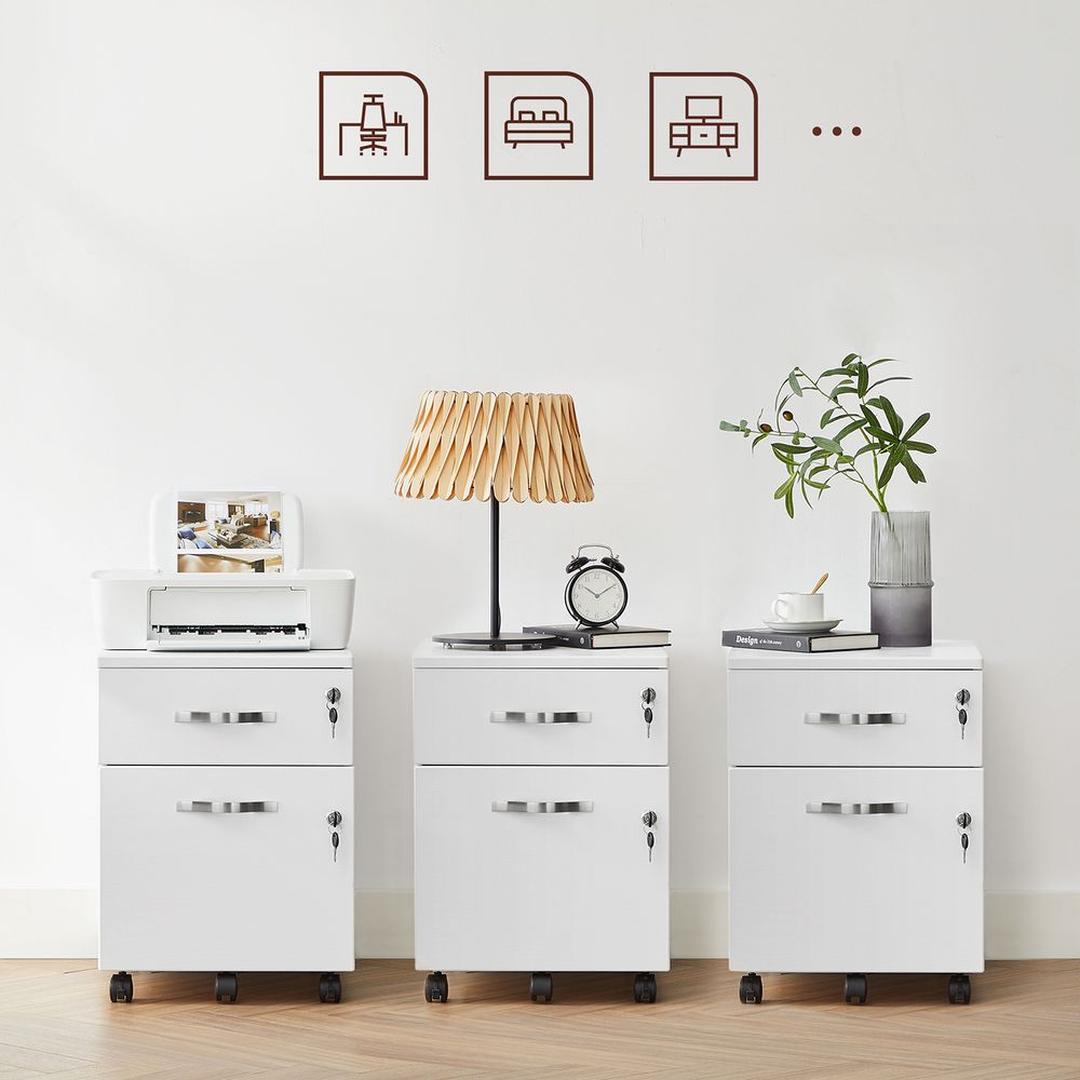 Verrijdbare Ladecontainer met Dubbele Slotfunctie – Afsluitbare Opbergunit op Wielen voor Kantoor en Thuis