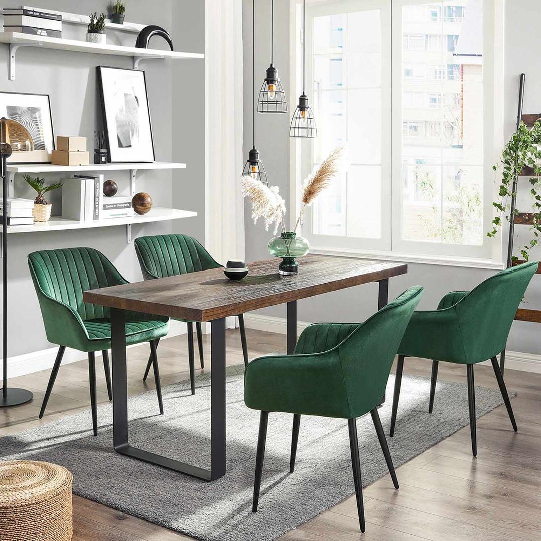Suède Eetkamerstoel – Verkrijgbaar per 1 tot 6 Stuks – Comfortabele Stoel voor Eetkamer of Keuken