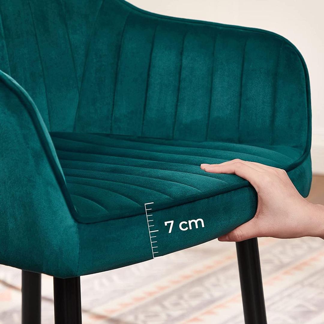 Suède Eetkamerstoel – Verkrijgbaar per 1 tot 6 Stuks – Comfortabele Stoel voor Eetkamer of Keuken