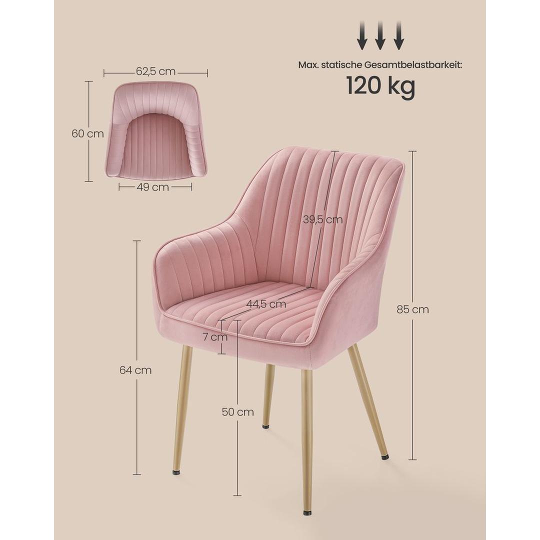 Suède Eetkamerstoel – Verkrijgbaar per 1 tot 6 Stuks – Comfortabele Stoel voor Eetkamer of Keuken