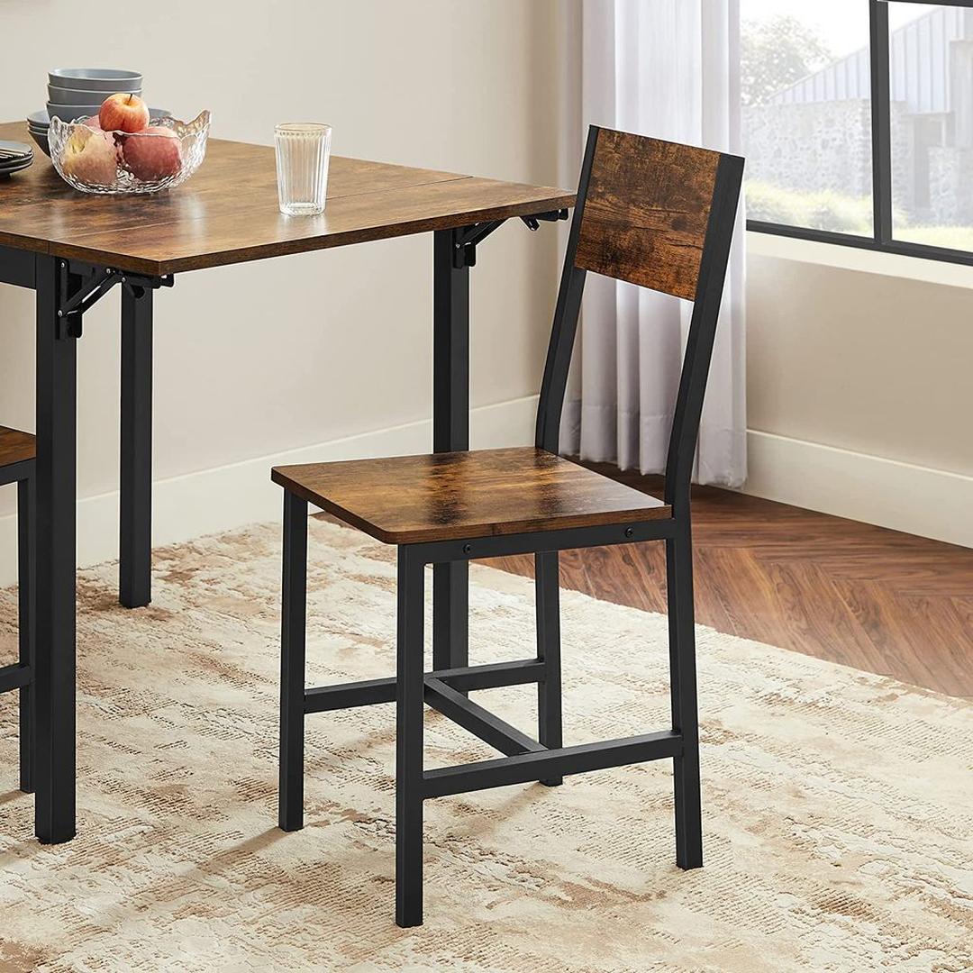 Set van 2 Eetkamerstoelen – Comfortabele Stoelen voor Eetkamer of Keuken