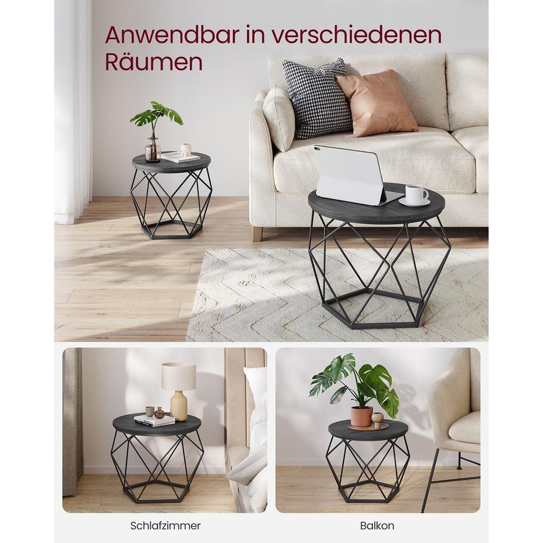 Set van 2 Salontafels – Compacte Bijzettafels voor Woonkamer of Zithoek