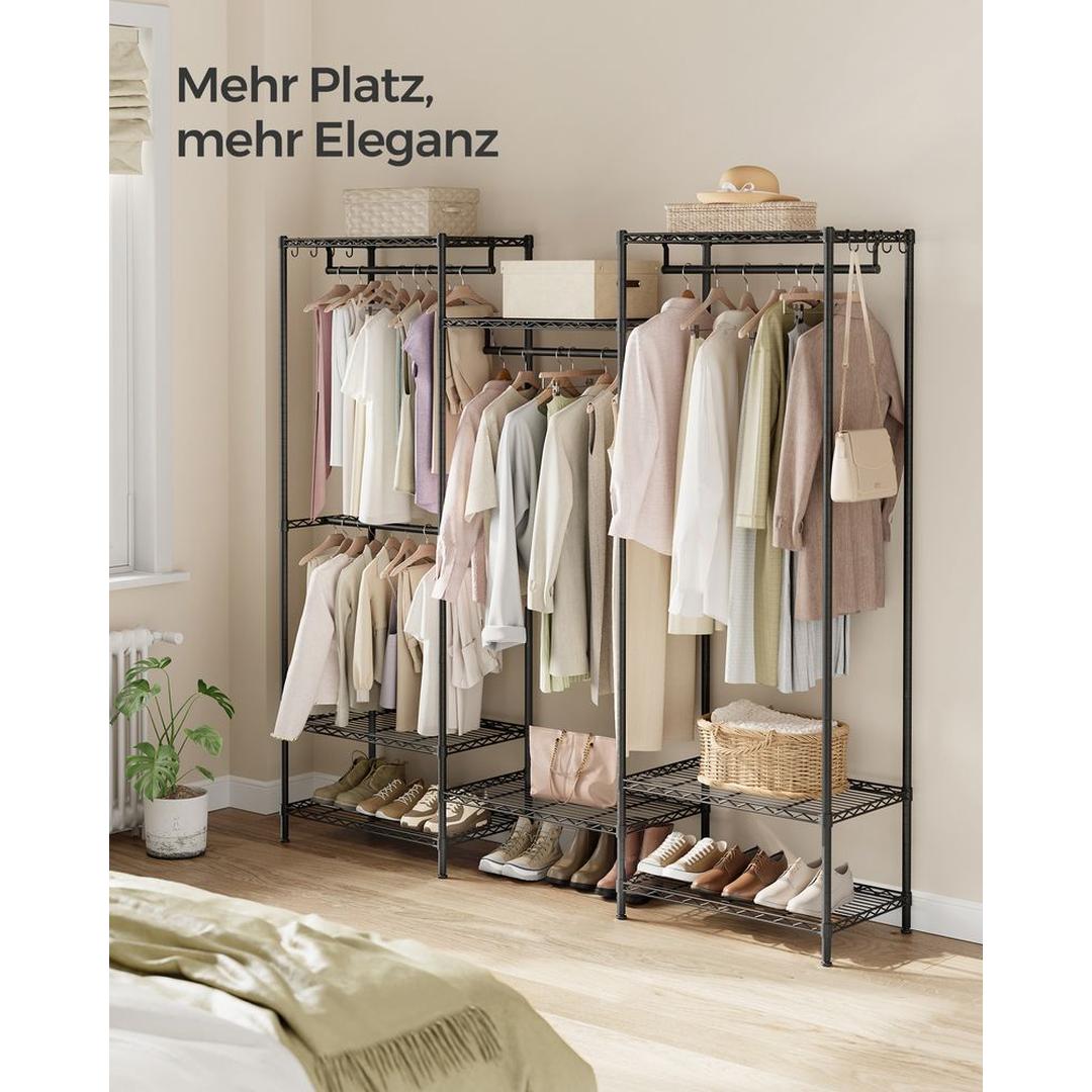 Open Kledingkast met Verstelbare Legplanken – Flexibele Opbergkast voor Slaapkamer of Dressing