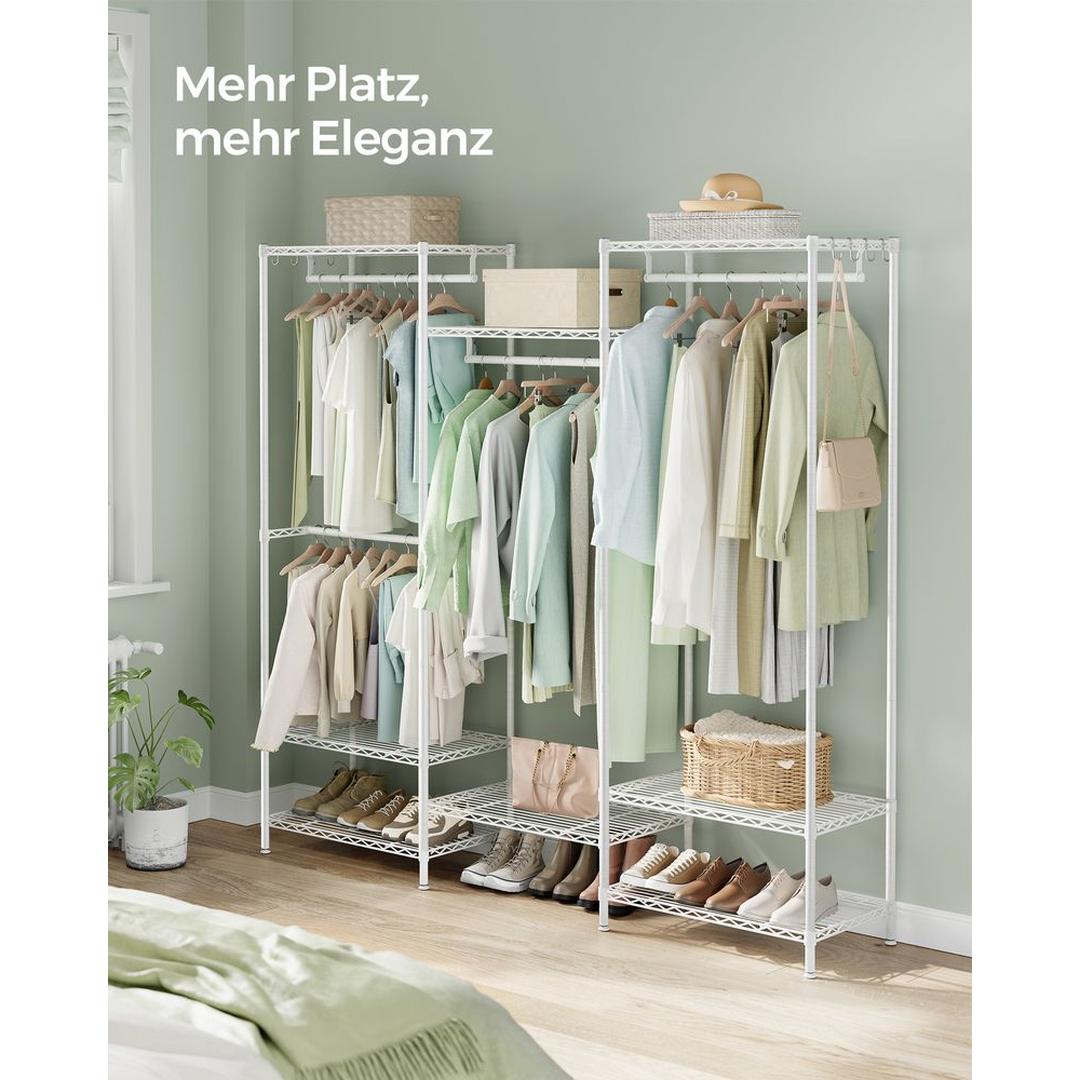 Open Kledingkast met Verstelbare Legplanken – Flexibele Opbergkast voor Slaapkamer of Dressing