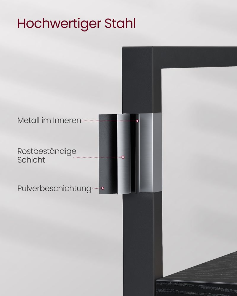 Vrijstaande Open Kast met 14 Legplanken – Industriële Stijl – Ruime Opbergoplossing voor Woonkamer of Kantoor